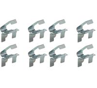 cyclingcolors 4x clip plinthe basse meuble cuisine acier chromé métal support connecteur ressort fixation (Lot de 2)