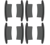 cyclingcolors 4x Embout guidage de lame de volet roulant en PVC noir Coulisse Maintien Treuil Fenêtre Store Ouverture Fermeture Tablier, pour lame alu de 44 x 8mm (Lot de 2)