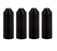 cyclingcolors 4x embout thermorétractable capuchon extrémité câble électrique, Diamètre avant 14 mm, Diamètre après 4 mm, longueur 45mm, épaisseur 2,4mm