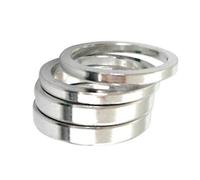 cyclingcolors 4X ENTRETOISE Direction Velo Potence 1" 25.4MM Argent CALE Ergonomique 3MM 5MM Aluminium Guidon VTT Route Ville Cycle Spacer