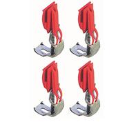 cyclingcolors 4x Fixation clip pour évier 30 x 42mm acier inoxydable et plastique rouge Franke Cuisine Pince Accessoire Pièce Rechange Lavabo