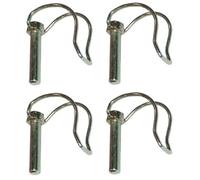 cyclingcolors 4x Goupille demi-lune fraise en acier zingué Goupille remorque Motoculture tondeuse tracteur, 10x45mm