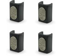 cyclingcolors 4x patin avec feutre pour pied de meuble table chaise embout tube rond rectangulaire protection sol parquet (Diamètre D1 (mm): 16-17)