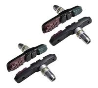 cyclingcolors 4X Patin de Frein vélo Condition Humide Pluie Mixte Sec 2 Paires 70mm v-Brake Compatible avec Shimano Tektro Avid Sram Jante Cycle VTT VTC Ville