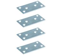 cyclingcolors 4x Patte d'assemblage plaque de fixation métal acier droit plat à visser meuble support renfort universel tablette fixation, 100 x 50 x 3 mm