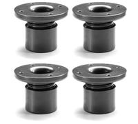 cyclingcolors 4X Pied de Meuble 15mm réglable Ajustable ±3mm Plastique Gris à Visser TV Canapé Buffet Armoire Lit Bureau