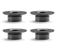 cyclingcolors 4X Pied de Meuble 15mm réglable Ajustable ±3mm Plastique Gris à Visser TV Canapé Buffet Armoire Lit Bureau