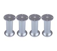 cyclingcolors 4X Pied de Meuble 32 mm Hauteur 100 mm Aluminium réglage 10 mm Support Universel canapé Armoire Cuisine Salle de Bain, Chrome Mat