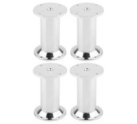 cyclingcolors 4X Pied de Meuble 32 mm Hauteur 80 mm Aluminium réglage 10 mm Support Universel canapé Armoire Cuisine Salle de Bain, Chrome Brillant
