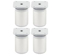 cyclingcolors 4X Pied de Meuble 40 mm Hauteur 60 mm Aluminium réglage 15 mm Support Universel canapé Armoire Cuisine Salle de Bain, Chrome Mat