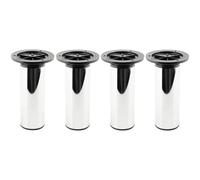 cyclingcolors 4X Pied de Meuble 50 mm Hauteur 100 mm métal réglage 25 mm Support Universel canapé Armoire Cuisine Salle de Bain, Chrome Brillant