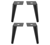 cyclingcolors 4X Pied de Meuble Hauteur 150 mm métal Support Universel canapé Armoire Cuisine Salle de Bain, Noir Mat