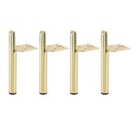 cyclingcolors 4X Pied de Meuble Hauteur 150 mm métal Support Universel canapé Armoire Cuisine Salle de Bain, Or brossé