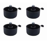 cyclingcolors 4x Pied de meuble réglable ajustable en plastique Meuble TV Canapé Buffet Armoire Table Lit Bureau Bricolage Cuisine, hauteur 17mm noir