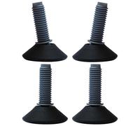 cyclingcolors 4X Pied réglable vérin vis M10 de réglage Plastique Ajustable Poussoir butée Acier Meuble Outillage 150Kg Max, Ø40mm
