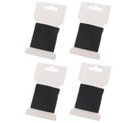 cyclingcolors 4x Ruban sergé à chevrons tissu sangle vetements bricolage cordon largeur 10mm x longueur 3m, noir