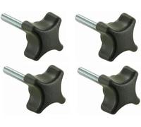 cyclingcolors 4x vis étoile M6 x 45 bouton moleté manœuvre tête plastique oreille