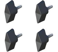 cyclingcolors 4x vis papillon M5 x 20 tête plastique tige acier bouton manœuvre
