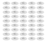 cyclingcolors 50x Cache vis capuchon Plastique tête Plate CHC et FHC 15mm 6 pans Creux Allen SW4 Hexagonal protection bouchon recouvrement meuble, blanc