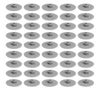 cyclingcolors 50x Cache vis capuchon Plastique tête Plate CHC et FHC 15mm 6 pans Creux Allen SW4 Hexagonal protection bouchon recouvrement meuble, alu RAL 9006