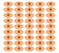 cyclingcolors 50x Cache vis capuchon Plastique tête Plate CHC et FHC 15mm 6 pans Creux Allen SW4 Hexagonal protection bouchon recouvrement meuble, cerisier S3011