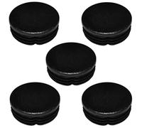 cyclingcolors 5x Bouchon embout de tube rentrant rond noir plastique cache trou pied de chaise table meuble outillage (Ø26mm)