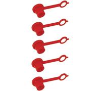 cyclingcolors 5x capuchon de protection pour graisseur plastique rouge chape bouchon cache anti poussière 6mm