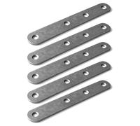 cyclingcolors 5x Patte d'assemblage plaque de fixation métal acier droit plat à visser meuble support renfort universel tablette fixation, 140 x 15 x 2 mm