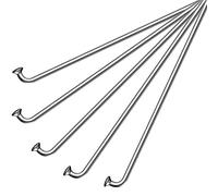 cyclingcolors 5X Rayon vélo diamètre 14G 2mm Acier chromé sans écrou Droit Cycle VTT Route Ville Roue Jante, 235mm