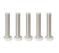cyclingcolors 5x Vis à Tête Hexagonale Six Pans DIN 933 ISO 4017 Acier Inoxydable A2 Boulon Entièrement Filetée Métrique, M16x20mm