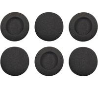 cyclingcolors 6X Mousse Micro Casque Audio Ordinateur Anti Vent Gaming Oreille Protection Microphone écouteur bonette Filtre Noir, 30mm