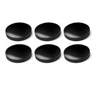 cyclingcolors 6X Patin Silicone Autocollant antidérapant Anti Vibration Rond 28 mm Pied Meuble ménager électronique, Noir
