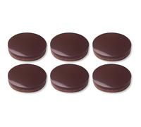 cyclingcolors 6X Patin Silicone Autocollant antidérapant Anti Vibration Rond 28 mm Pied Meuble ménager électronique, Marron