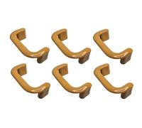 cyclingcolors 6x Poignée de meuble entraxe 64 mm plastique placard porte cuisine armoire tiroir buffet maison, chêne