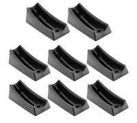 cyclingcolors 8X Embout Plastique Noir Patin Pied Chaise Cantilever Tube Rond pour extrémité incurvée Meuble Protection Fauteuil Guide Angle, 38mm