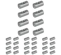 cyclingcolors 8x ferrure d'assemblage filetage M6 x longueur L : 14mm acier écrou connecteur meuble bois lit bébé berceau table chaise armoire étagère goujon excentrique (Lot de 4)