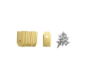 cyclingcolors 9X vis + Lame Robot Tondeuse Compatible avec Husqvarna Automower Segway Cramer (35mm x 18mm x 0,75mm) 535 13 87-02, 535 13 88-02, 577 86 46-03