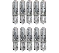 cyclingcolors Ampoule, T5 W2x4.6D, 12V, 1.2W, Transparent, Lot de 10
