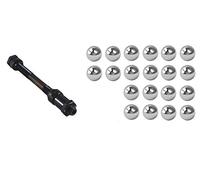 Axe de roue vélo universel 10mm x 145mm + 20 billes 6.35mm moyeu arrière