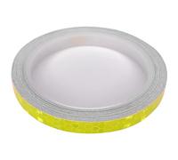 cyclingcolors Bande autocollante réfléchissante liseret ruban 10mm 8m carrosserie jante casque sticker vélo moto scooter voiture visibilité sécurité, jaune