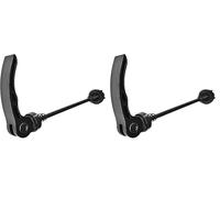 cyclingcolors Blocage Rapide de Roue Avant Fermeture Rapide individuelle Serrage 100mm vélo Cycle VTT Route VTC Ville, Noir (Lot de 2)
