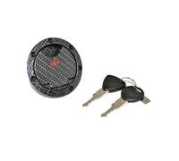 cyclingcolors bouchon d'essence moto scooter mobylette compatible avec mbk nitro yamaha aerox carbone brillant avec antivol