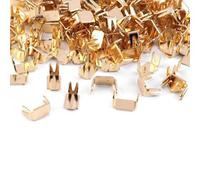 cyclingcolors Butée 4x7mm pour Fermeture éclair N°5 Curseur Glissière Spirale Zipper Tirette Métal idéal Jupe Vêtement Robe Maroquinerie Confection Coussin, doré 10g (environs 80 pièces)