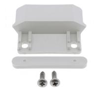 cyclingcolors Butée centrale en PVC blanc pour jalousie ou persienne fixation haute ou basse avec contreplaque et vis Volet roulant Store Butée Volet Accroche Bloque Protection