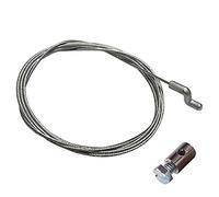 cyclingcolors Câble d'accélérateur tondeuse avec serre-câble 6x9mm kit réparation embout motoculture