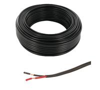 cyclingcolors Câble de remorque 2 Fils 12 / 24V 26A câble électrique 2 conducteurs PVC Noir Caravane Camion Automobile Véhicule Gaine Eclairage Signalisation Alimentation Attelage, 1 mètre 2 x 2,5mm²