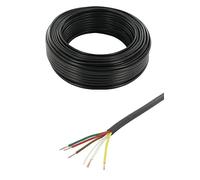 cyclingcolors Câble de remorque 5 fils 12 / 24V 12A câble électrique 5 conducteurs PVC noir Caravane Camion Automobile Véhicule Gaine Eclairage Signalisation Alimentation Attelage, 5 mètre 5 x 0,75mm²