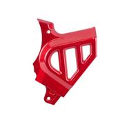 cyclingcolors cache pignon moto scooter mobylette compatible avec MINARELLI AM6/MBK X-POWER, X-LIMIT/YAMAHA TZR, DTR/PEUGEOT XPS, XR6/RIEJU RS1, SMX/BETA RR/APRILIA RS 50cc rouge anodisé
