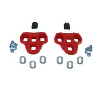 cyclingcolors Cales Chaussure Compatible KEO Look Velo Route Course 0 4.5 9 DEGRES (Rouge, 9°)