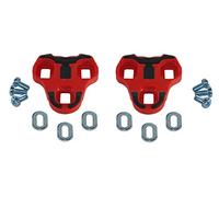 cyclingcolors Cales Chaussure Compatible KEO Look avec Grip Velo Route Course 0 4.5 9 DEGRES (Rouge, 9°)